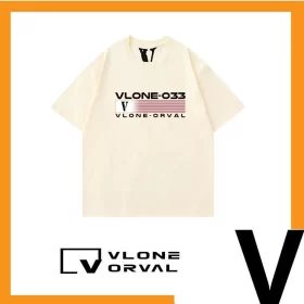 Vlone Orval National Trend R Logo Print Heavy Cotton Short Sleeve T-Shirt Casual Men Style 4