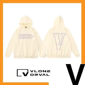 Vlone Orval Phantom Color Hollow V Design Hoodie Unisex Loose Fit Style 2