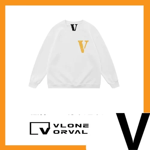 Vlone Orval Small V Logo Trendy American Crewneck Sweatshirt Unisex Oversized Autumn Winter Style 12