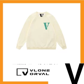 Vlone Orval Small V Logo Trendy American Crewneck Sweatshirt Unisex Oversized Autumn Winter Style 9