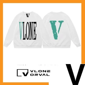 Vlone Orval Solid Big V Sweatshirt Unisex American Trend Crewneck Pullover Autumn Winter Style 3