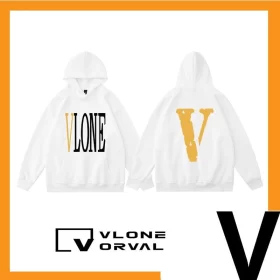 Vlone Orval Solid Color V Hoodie Unisex American Trend Style 12