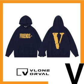 Vlone Orval Solid Color V Hoodie Unisex Style 15