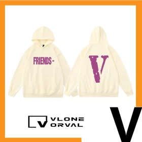 Vlone Orval Solid Color V Hoodie Unisex Style 17