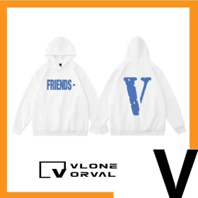 Vlone Orval Solid Color V Hoodie Unisex Style 19