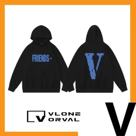 Vlone Orval Solid Color V Hoodie Unisex Style 20