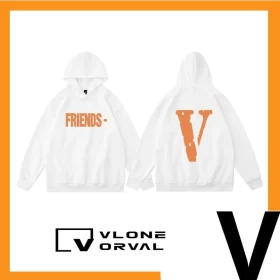 Vlone Orval Solid Color V Hoodie Unisex Style 3
