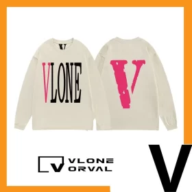 Vlone Orval Solid V Long Tee Unisex Cotton Long Sleeve Streetwear Style 29