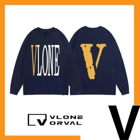 Vlone Orval Solid V Long Tee Unisex Cotton Long Sleeve Streetwear Style 5