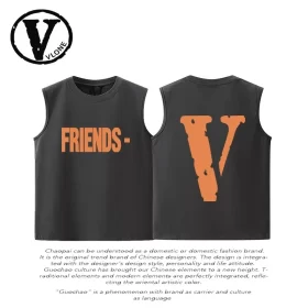 Vlone Orval Solid V Sleeveless Vest Unisex American Trend Cotton Style 17