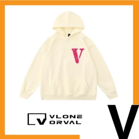 Vlone Orval Solid V Small Letter Hoodie Unisex American Trend Style 1