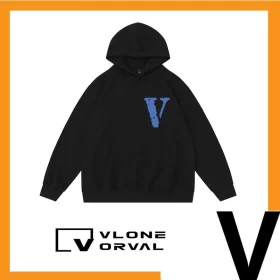 Vlone Orval Solid V Small Letter Hoodie Unisex American Trend Style 20