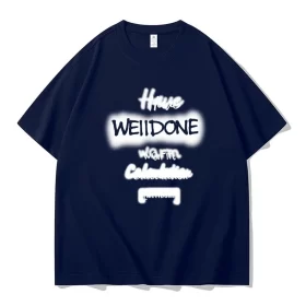 We11done Konne New Niche Trend Brand Half Sleeve Top Street Hip Hop Short Sleeve T Shirt Men Style 4