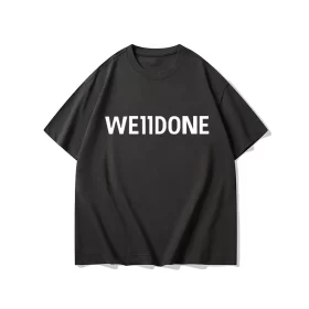 We11done Konne Short Sleeve T Shirt Men Trend Brand Loose Print Pure Cotton High Street Niche Half Sleeve Top Style 2