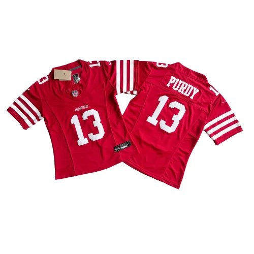 Women’s Red San Francisco 49ers 13 Brock Purdy Nike Vapor FUSE Limited Jersey Cheap