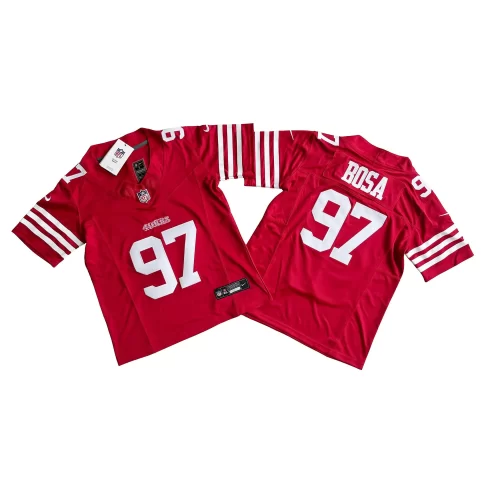 Youth New Red San Francisco 49ers 97 Nick Bosa Nike Vapor Fuse Limited Jersey Cheap