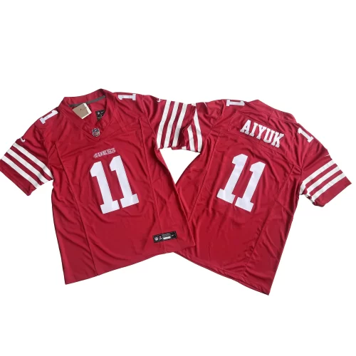 th New Red San Francisco 49ers 11 Brandon Aiyuk Nike Vapor F u s e Limited Jersey Cheap 1